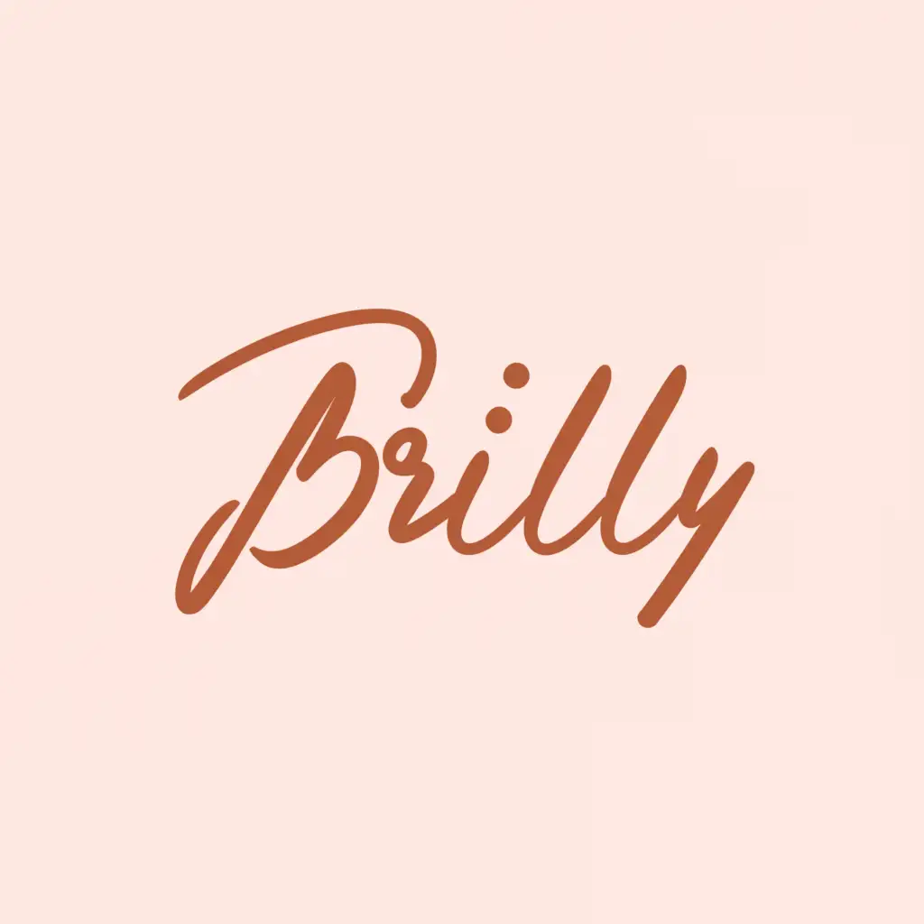 a logo design,with the text "BRILLY", main symbol:WOMEN FASHION,Moderate,clear background