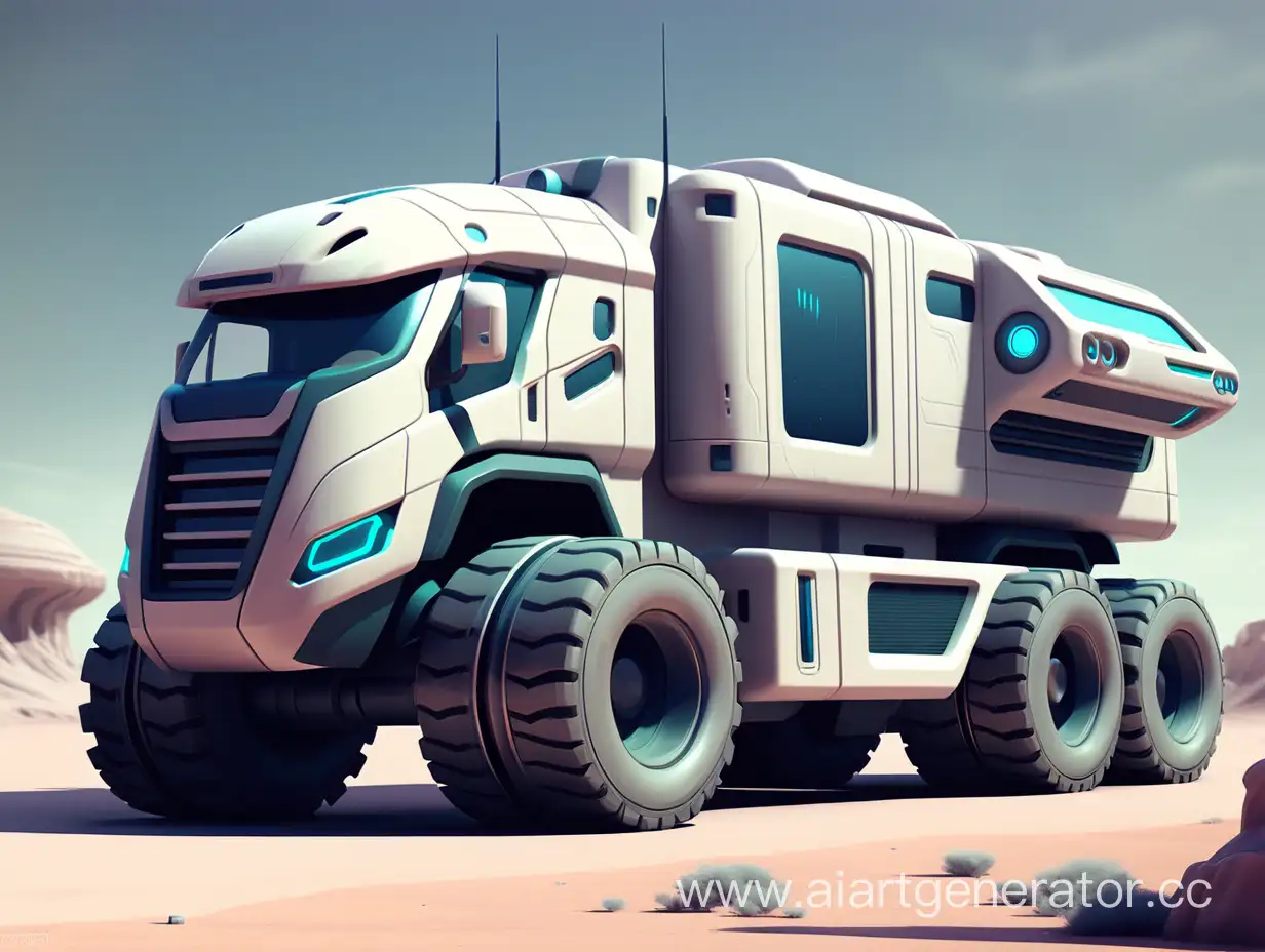 Futuristic-SciFi-Truck-Exploring-Alien-Terrain