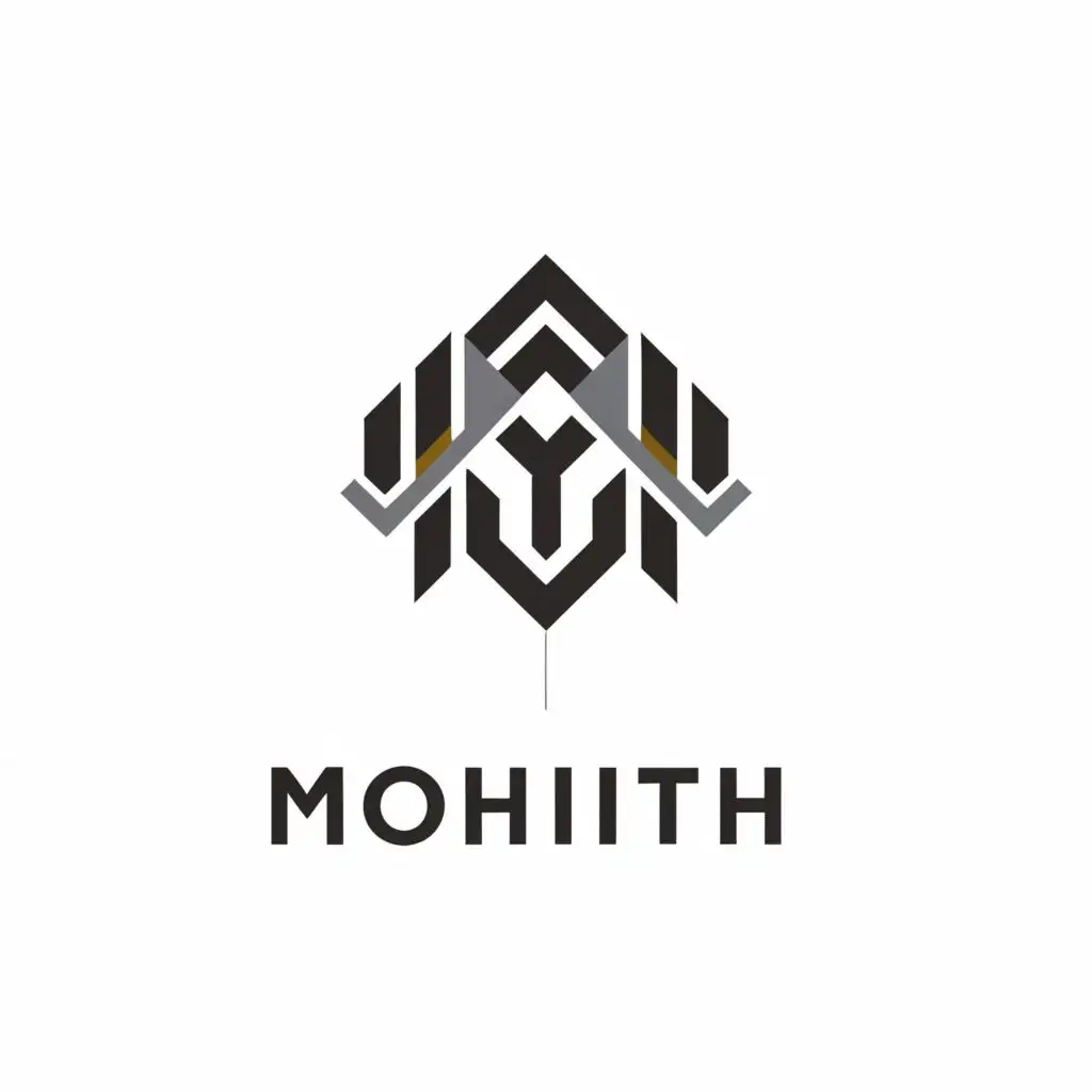 a logo design,with the text "Mohith", main symbol:M,complex,clear background