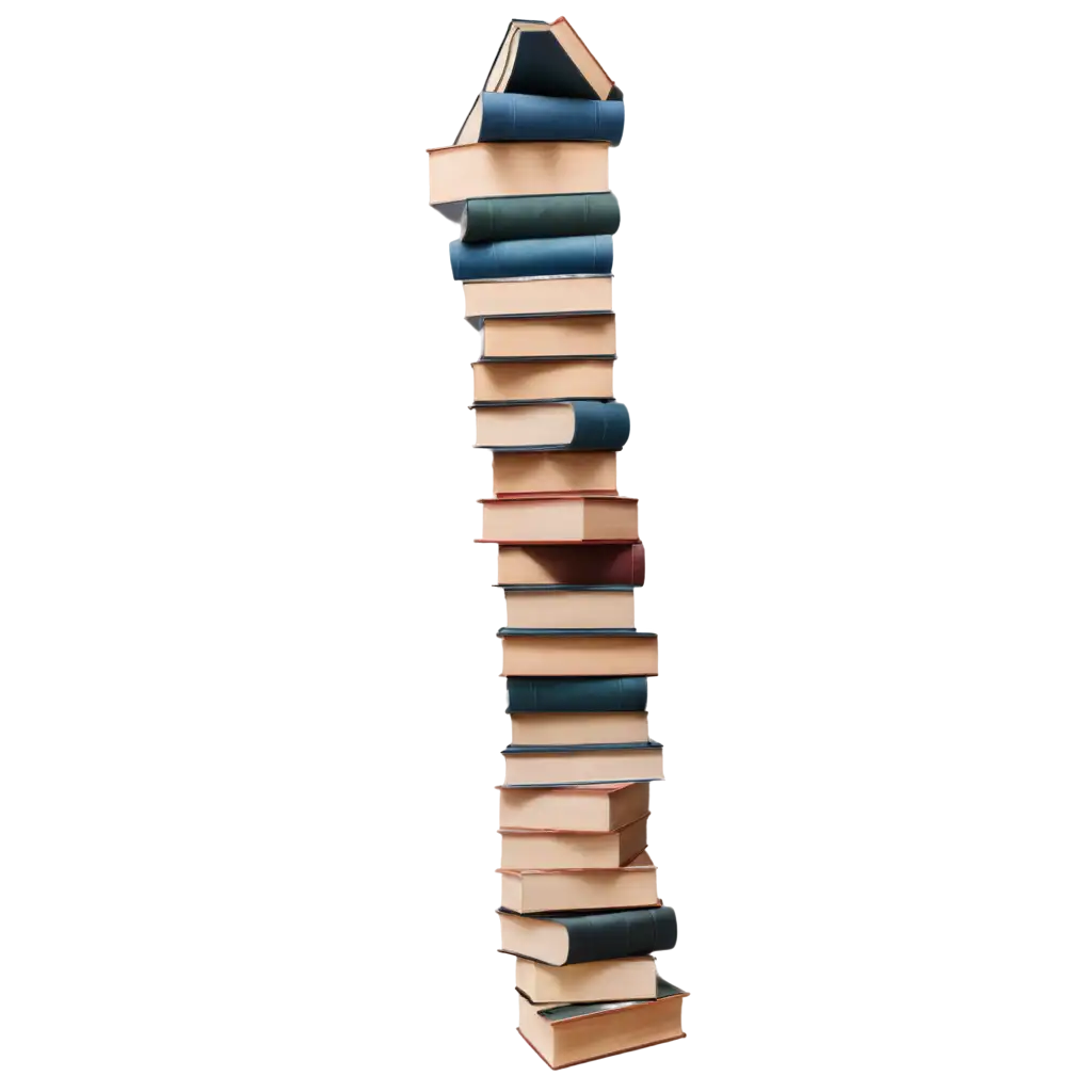 Stack-of-Books-PNG-Explore-the-Versatility-of-Layered-Knowledge-in-HighQuality-Image-Format