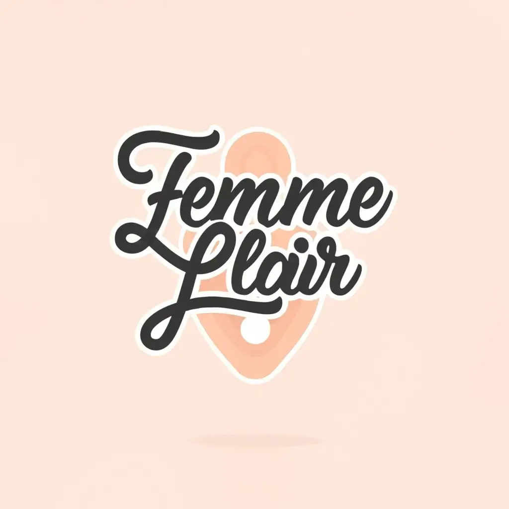 logo, sanitary napkins, with the text "Femme Flair", typography