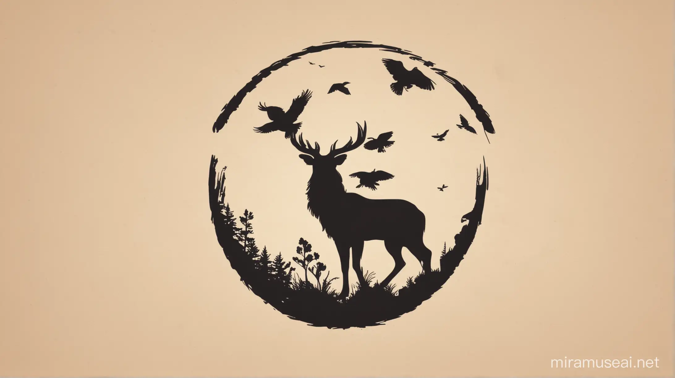 The logo should represent the essence of our channel - a love for animals and nature. It could feature an iconic animal silhouette, perhaps within a globe or map of the USA. The design should be clean, modern, and easily recognizable.
