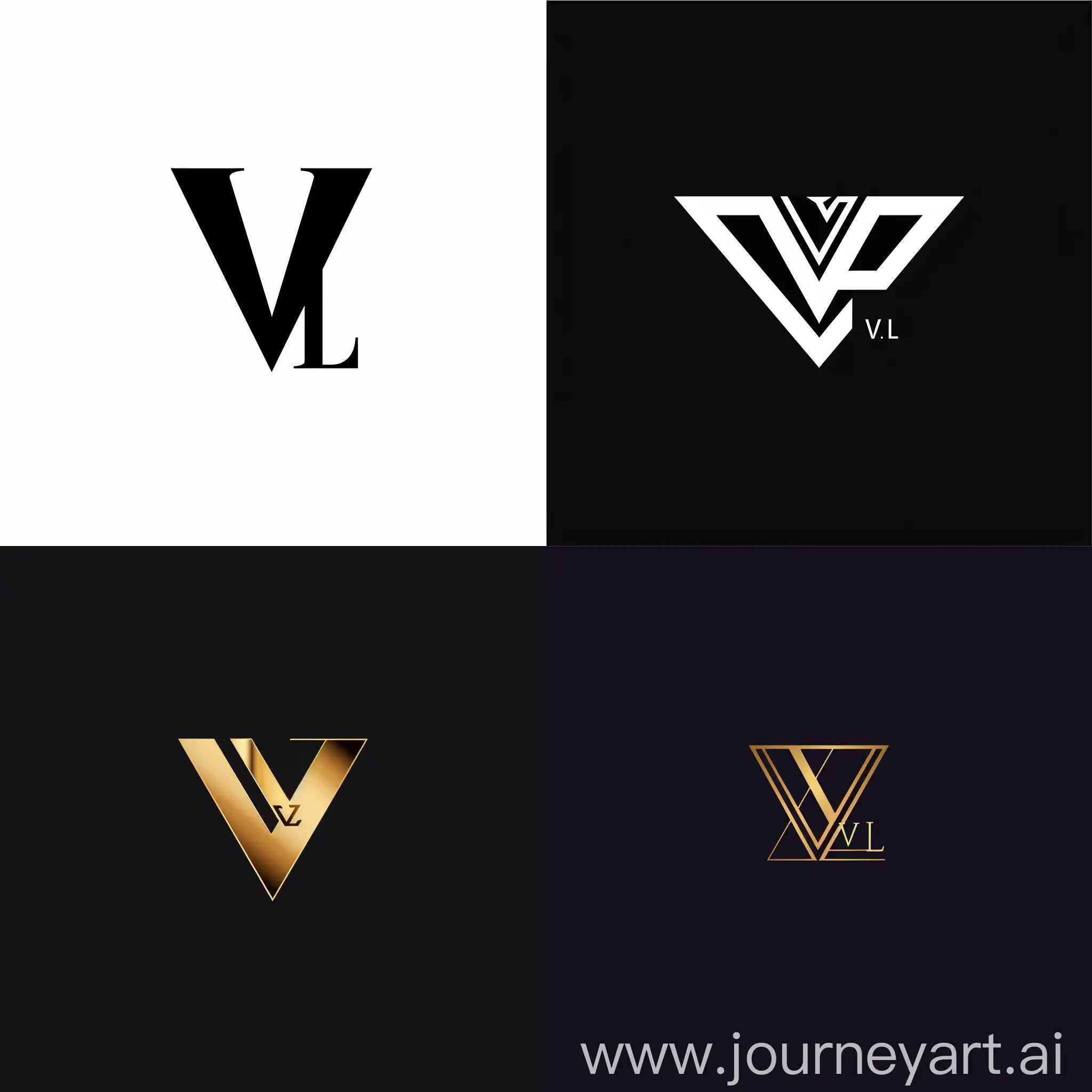 generate a business logo, minimalist, sophisticated, attract business entrepreneur, using alphabet VL
