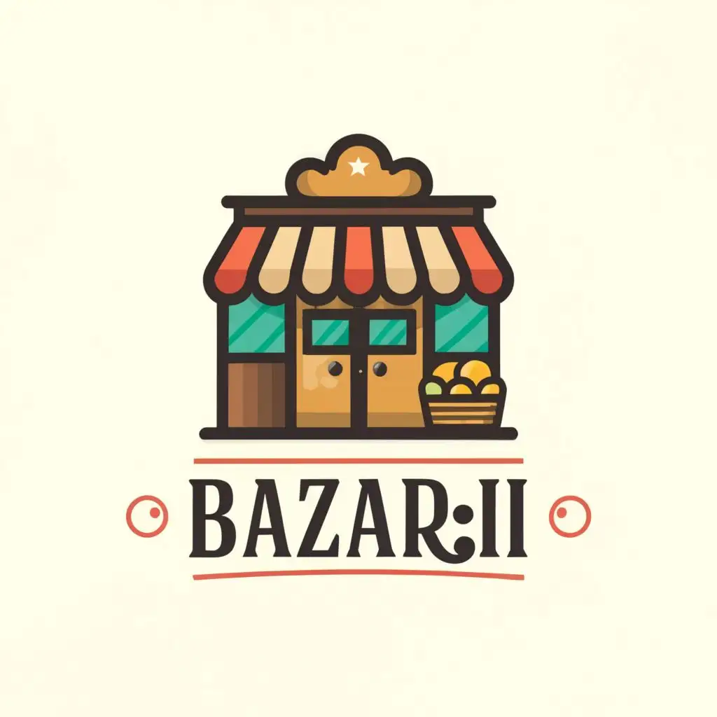 LOGO-Design-for-Bazarii-BazaarInspired-SHOP-Symbol-with-Moderate-Aesthetic-for-Events-Industry-on-Clear-Background