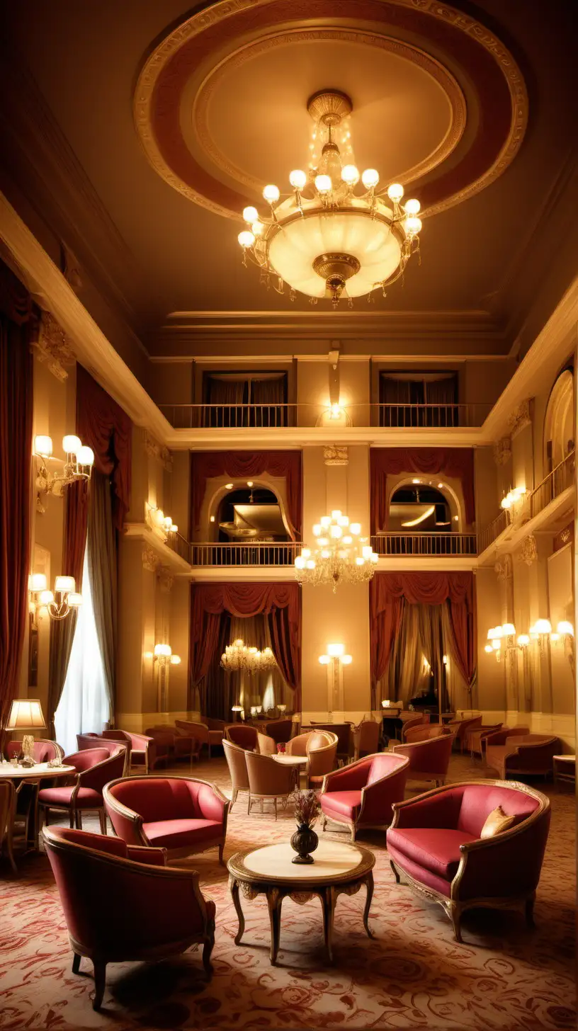 Timeless Luxury Opulent Interior of a WellPreserved Old 5Star Hotel