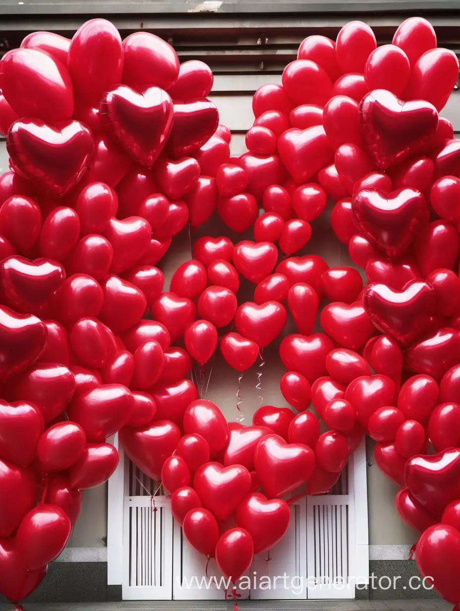 Romantic-Valentines-Day-Scene-with-Red-Roses-and-Heartshaped-Balloons