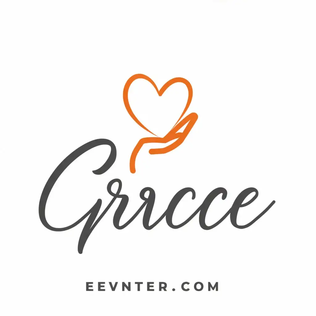 a logo design,with the text "grace", main symbol:volunteering,Minimalistic,be used in Events industry,clear background