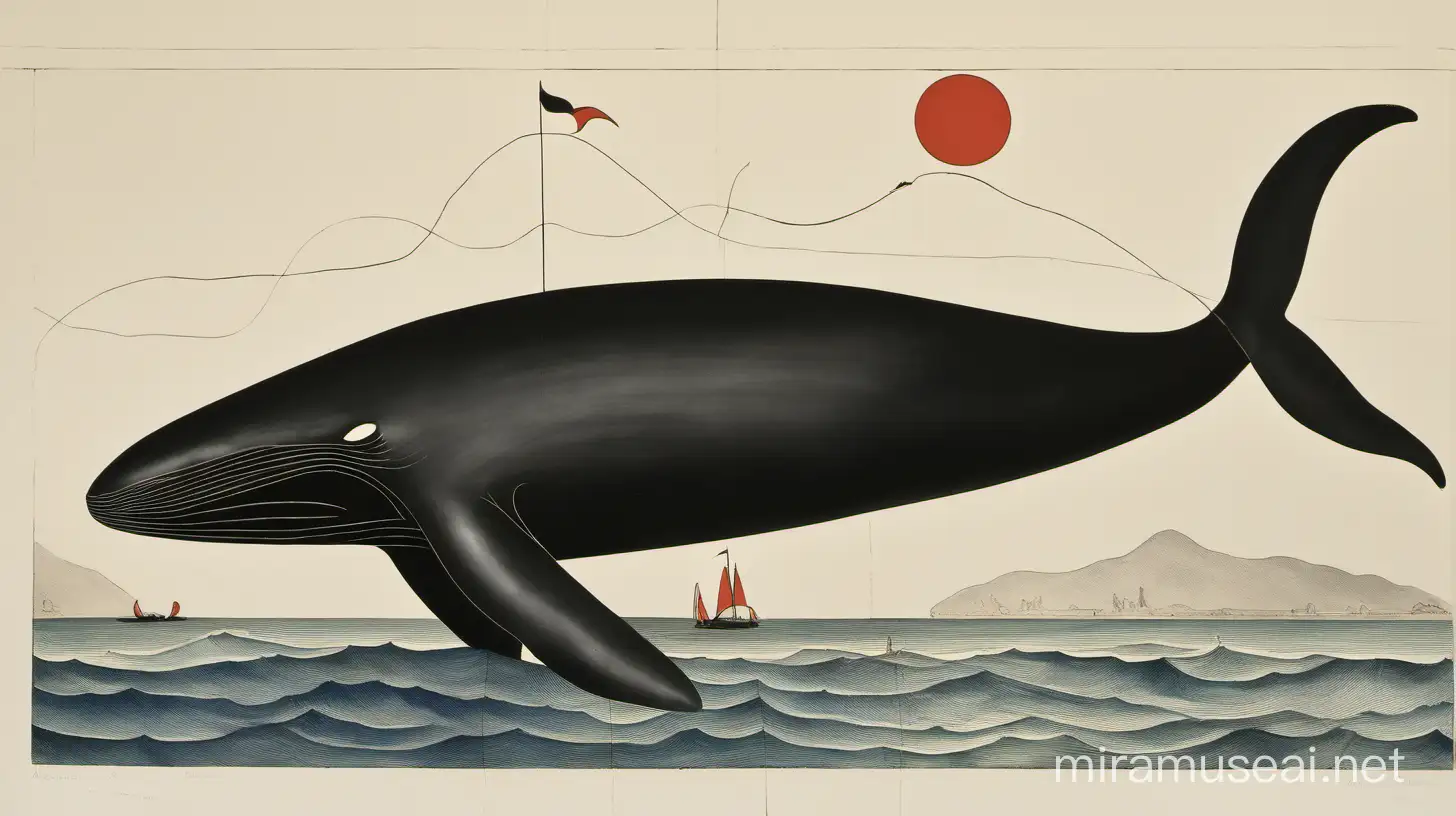 Whale Sculpture by Alexander Milne Calder