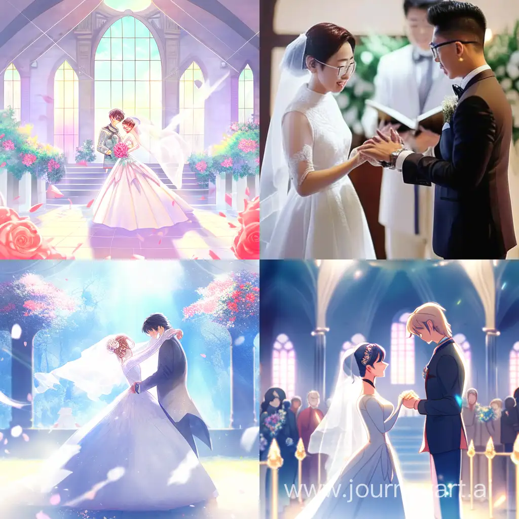 Romantic-Wedding-Vows-Exchange-Moment-with-Vibrant-Colors-Niji-4