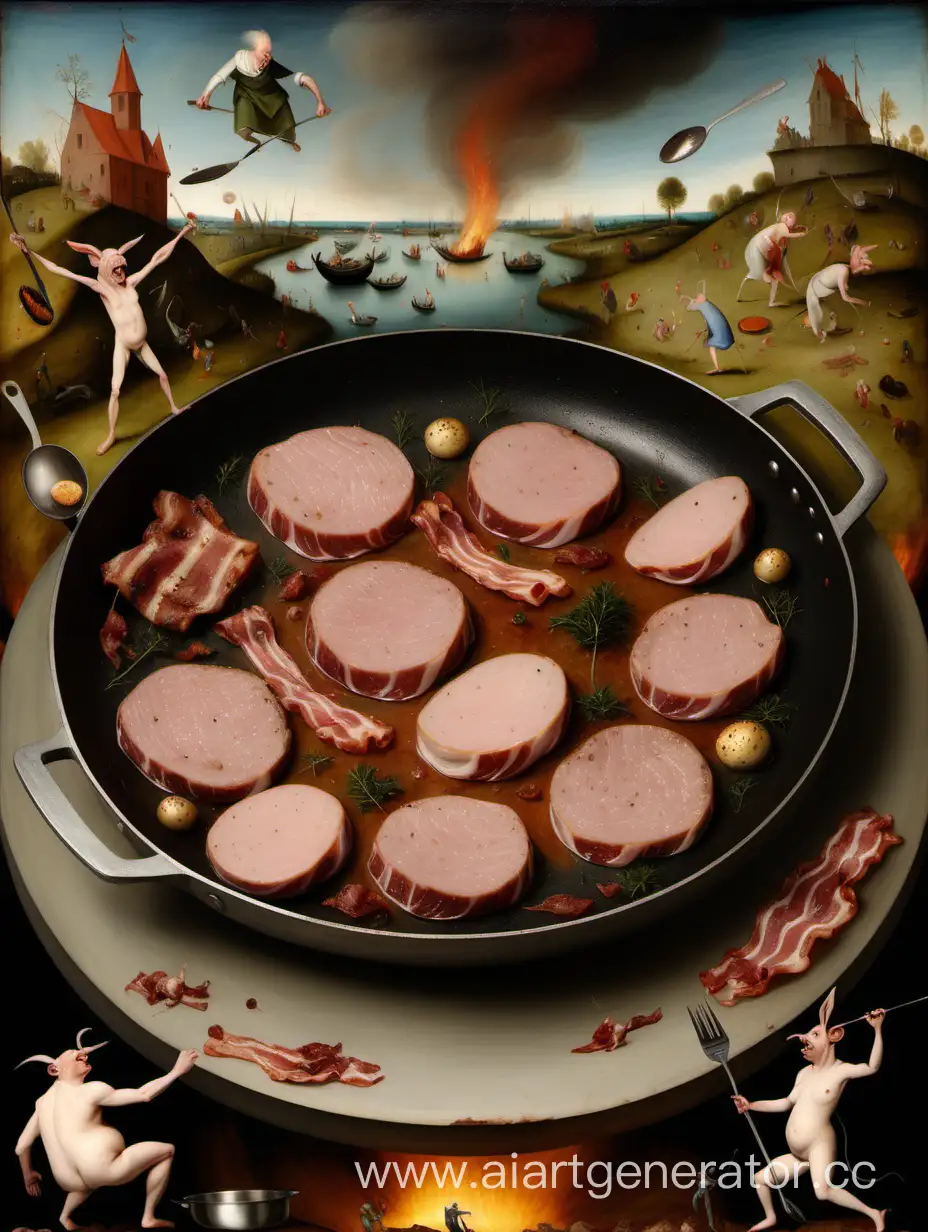 Epic-Culinary-Clash-Bacon-vs-Cutlets-on-the-Frying-Pan