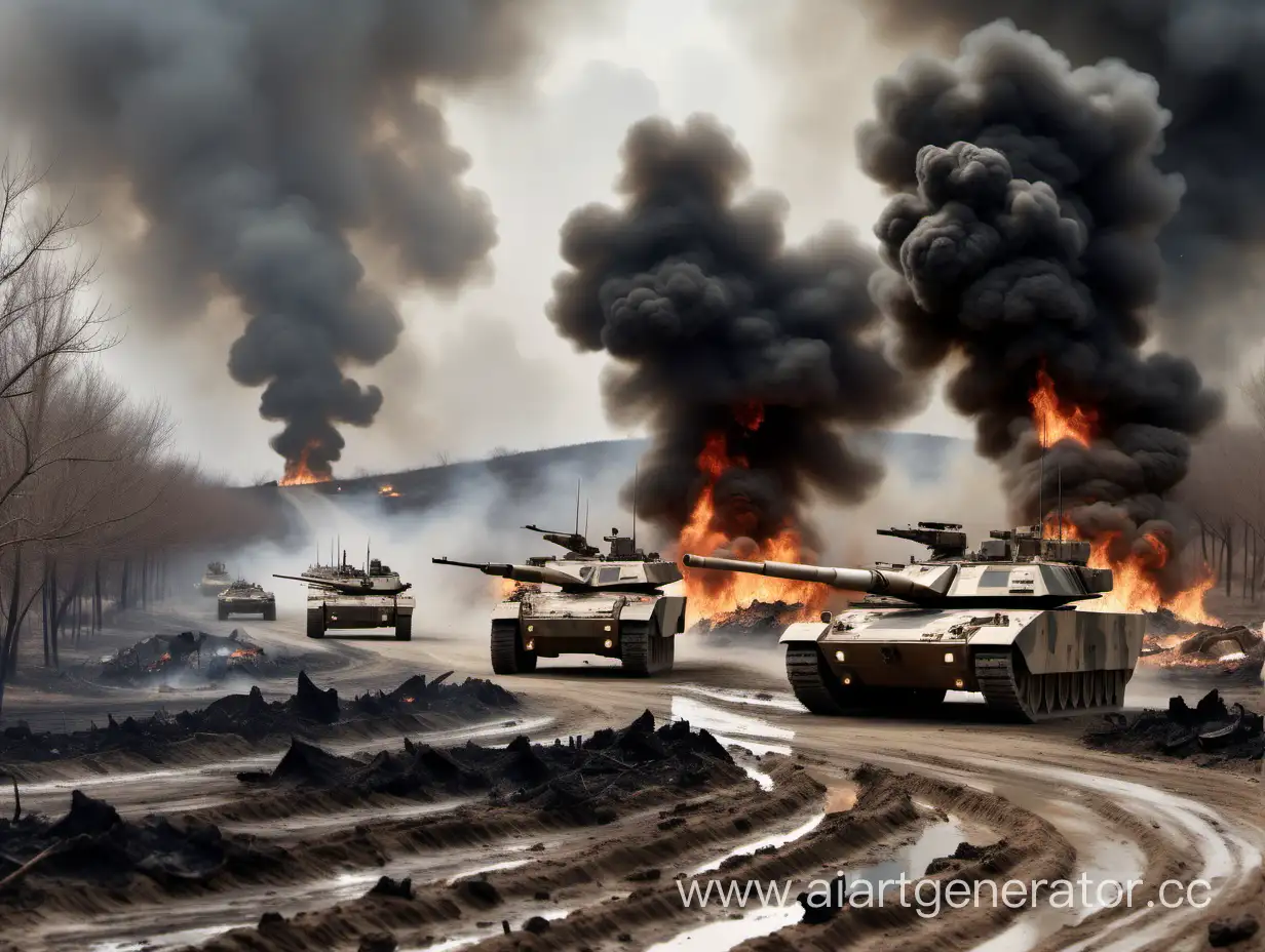 Intense-Military-Combat-Scene-Armored-Vehicles-Tanks-and-Helicopters-in-Action