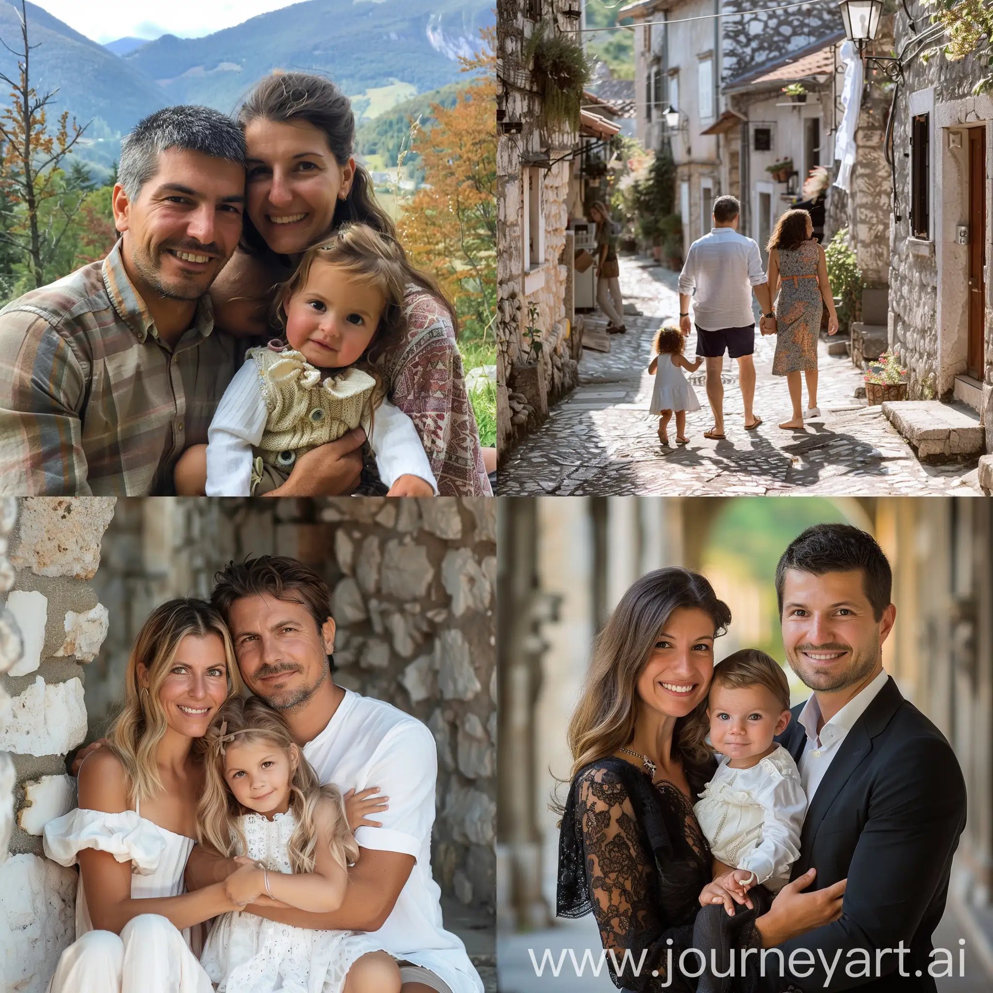 Montenegro-Family-Enjoying-Sunset-by-the-Sea