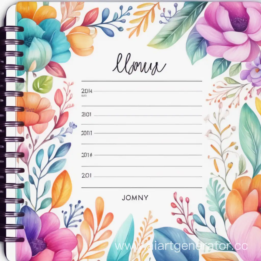 Best style coloré  of planner, 4k