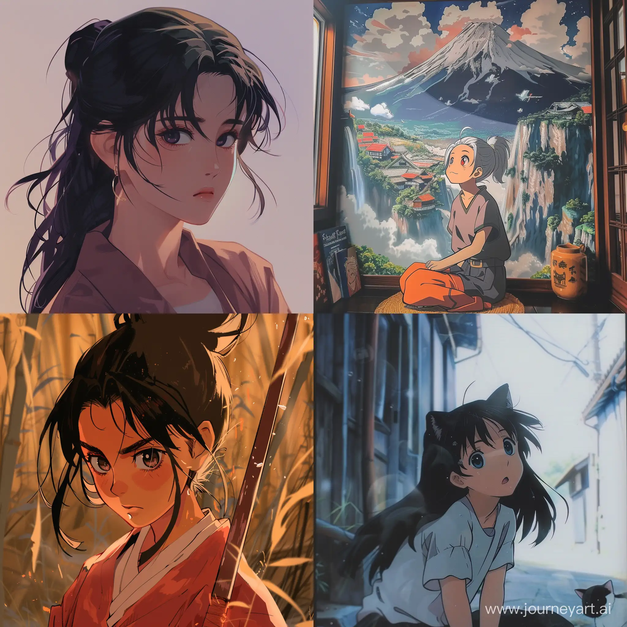 Yoruichi-in-Enchanting-GhibliInspired-Anime-Style