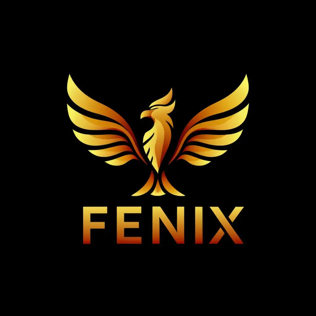 logo, Phoenix with a green apple, with the text "Fenix", typography, be used in Technology industry