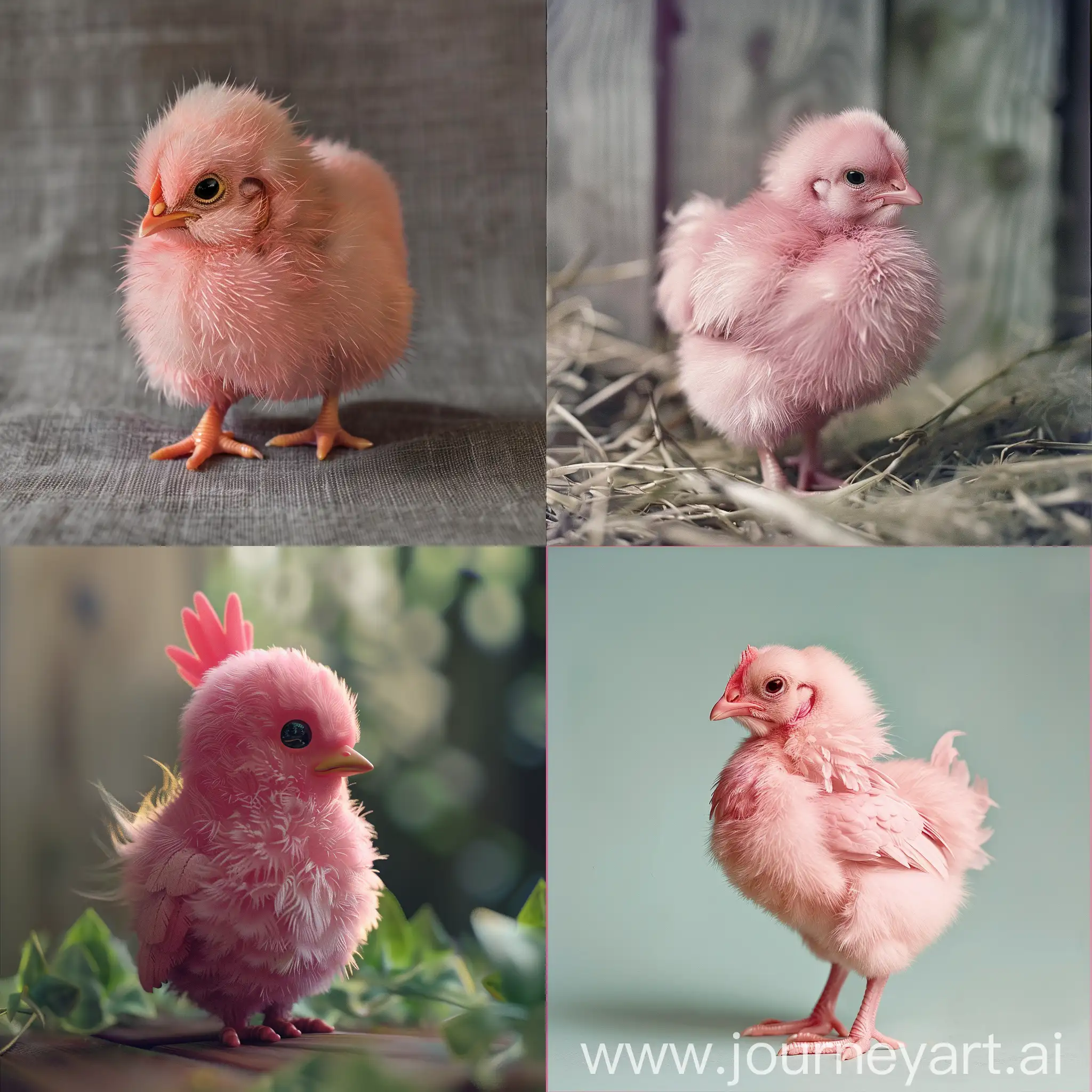 Adorable-Little-Pink-Chicken-Standing-Proudly