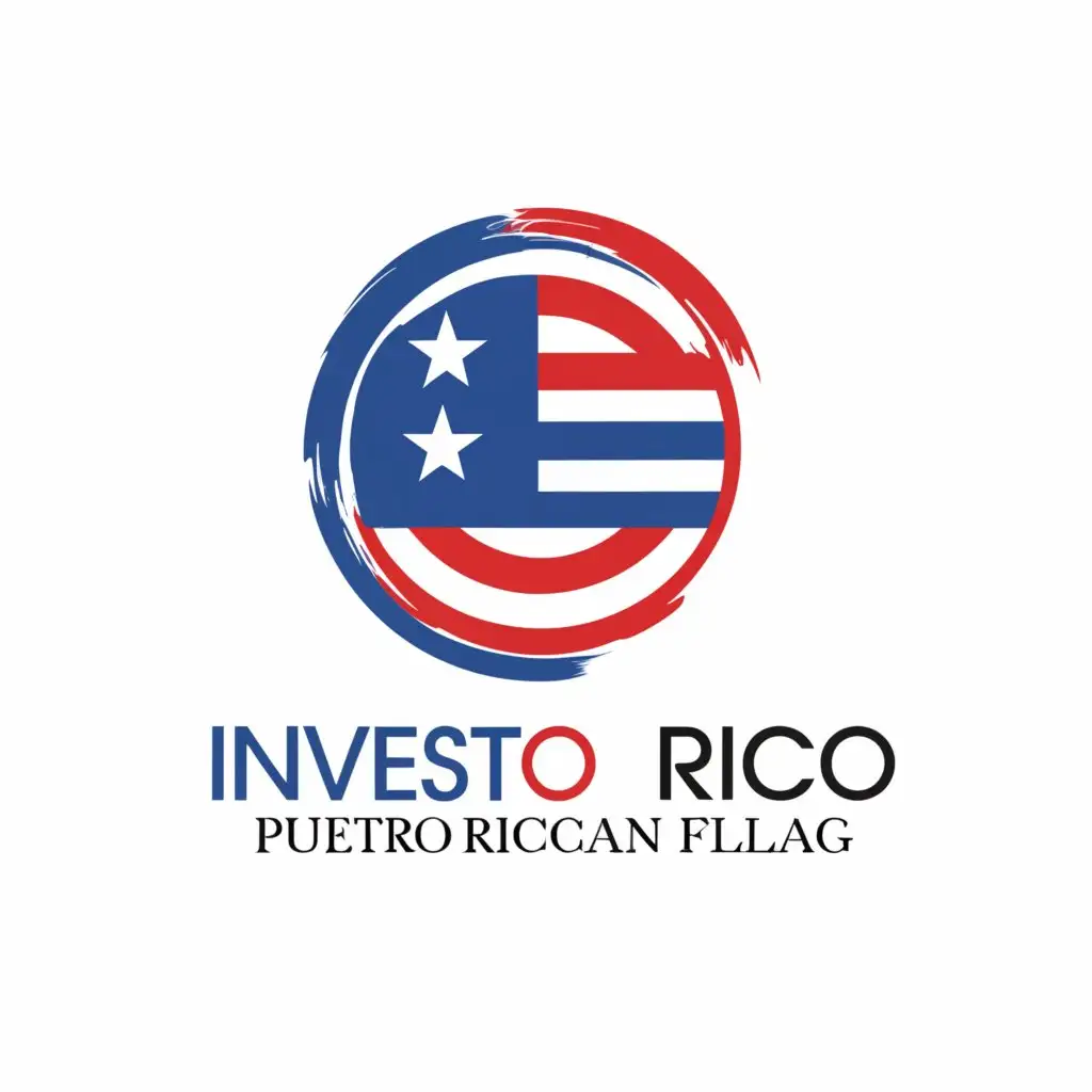 a logo design,with the text "Invest in Puerto Rico", main symbol:Puerto Rico,Minimalistic,be used in Travel industry,clear background