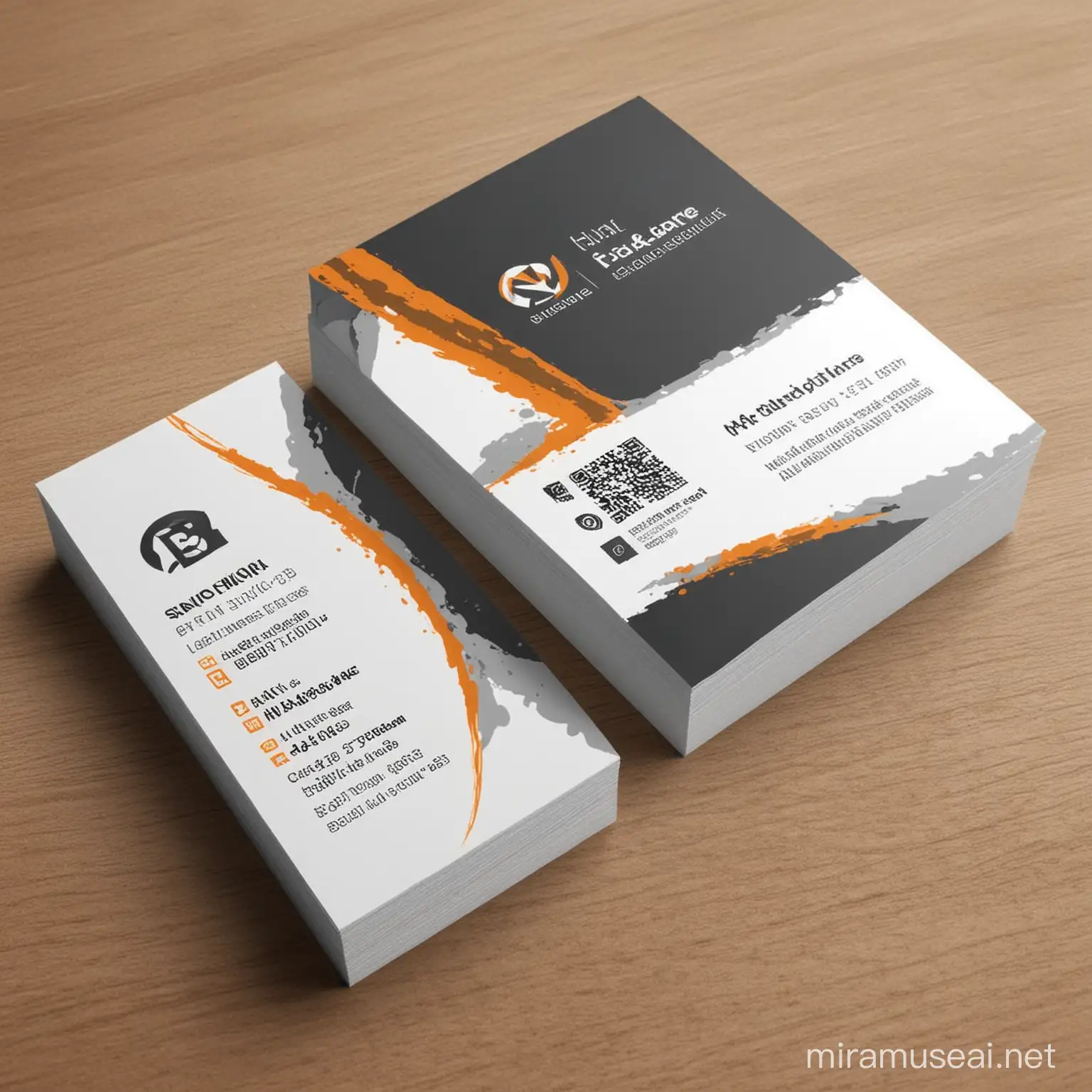 Elegant Business Card Design with Modern Typography and Sleek Logo