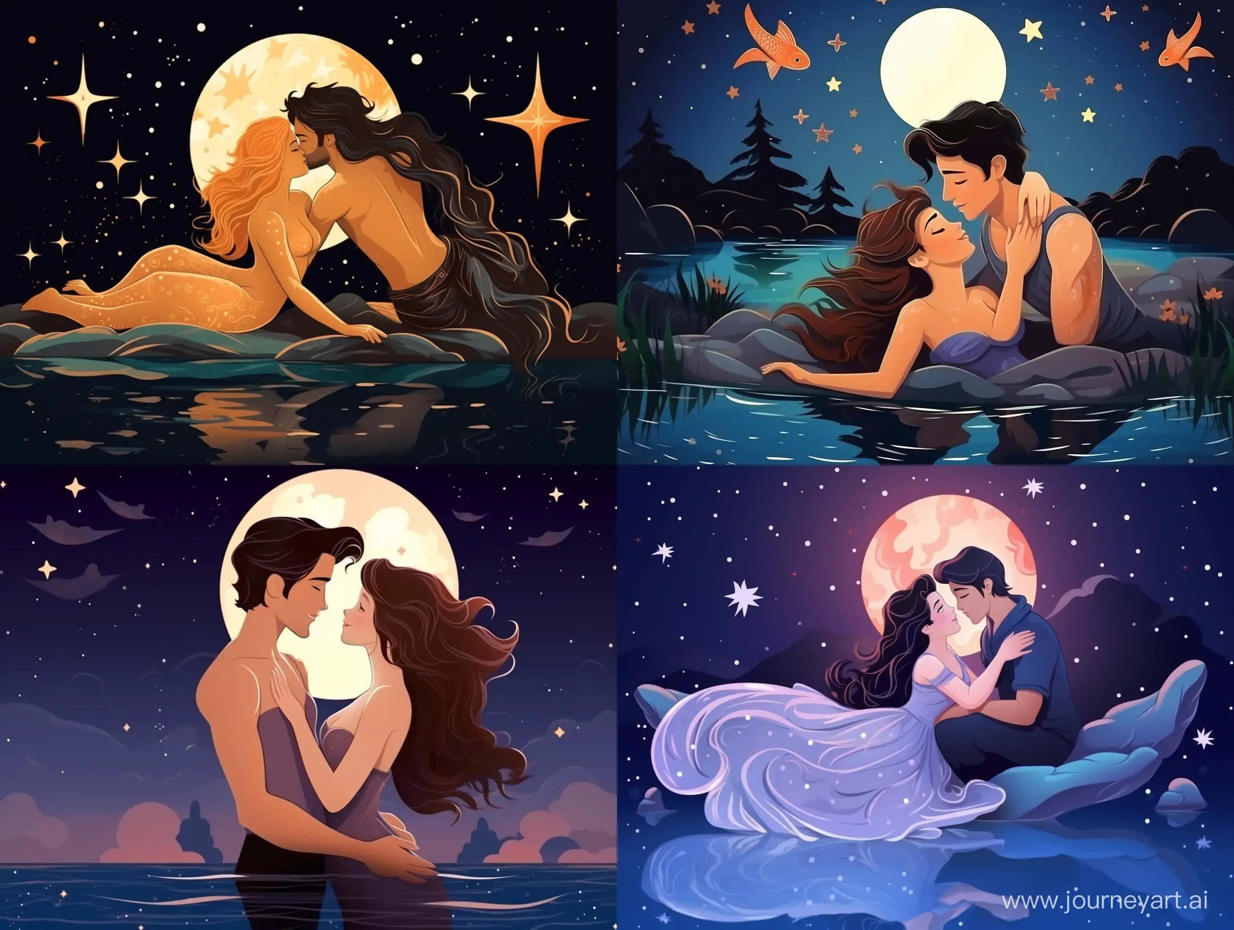 Enchanting-Mermaid-Kisses-Prince-Under-the-Starlit-Sky