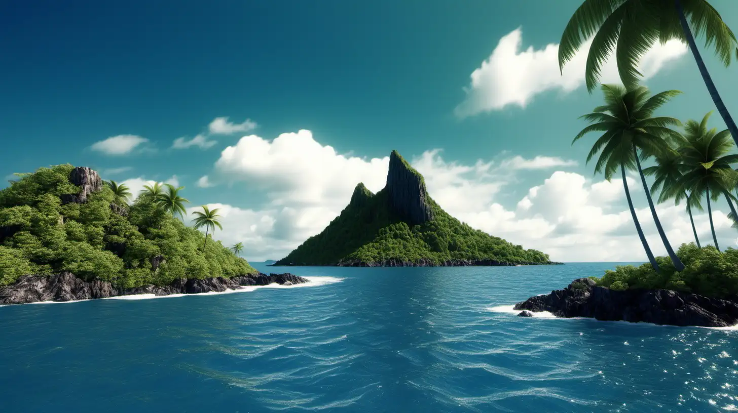 Breathtaking Island Landscape for LinkedIn Background
