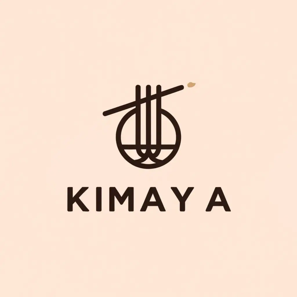 a logo design,with the text 'KIMAYA', main symbol:incense stick,Moderate, be used in Religious and fragrance industry, clear white background