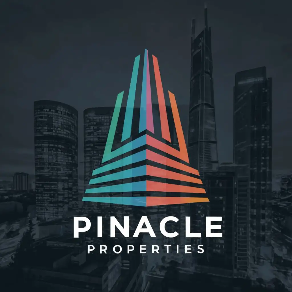 a logo design,with the text "Pinacle Properties", main symbol:Architecture,Moderate,be used in Real Estate industry,clear background
