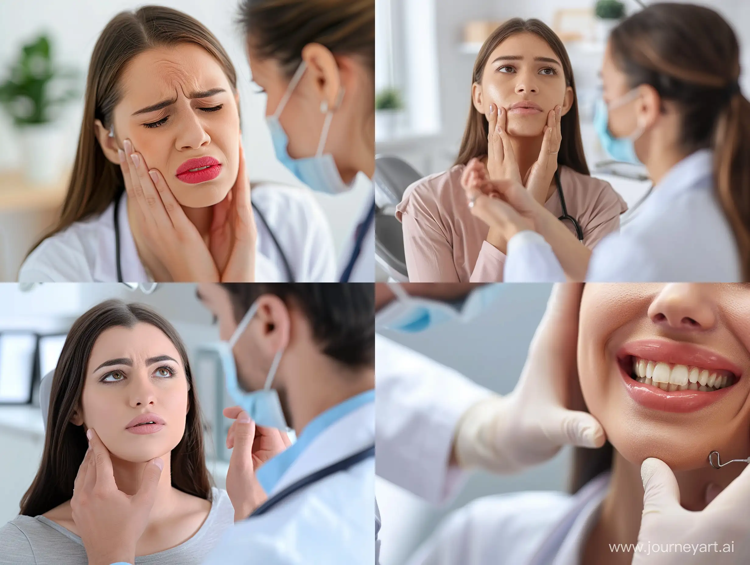 Woman-Undergoing-Temporomandibular-Joint-Examination-by-Doctor