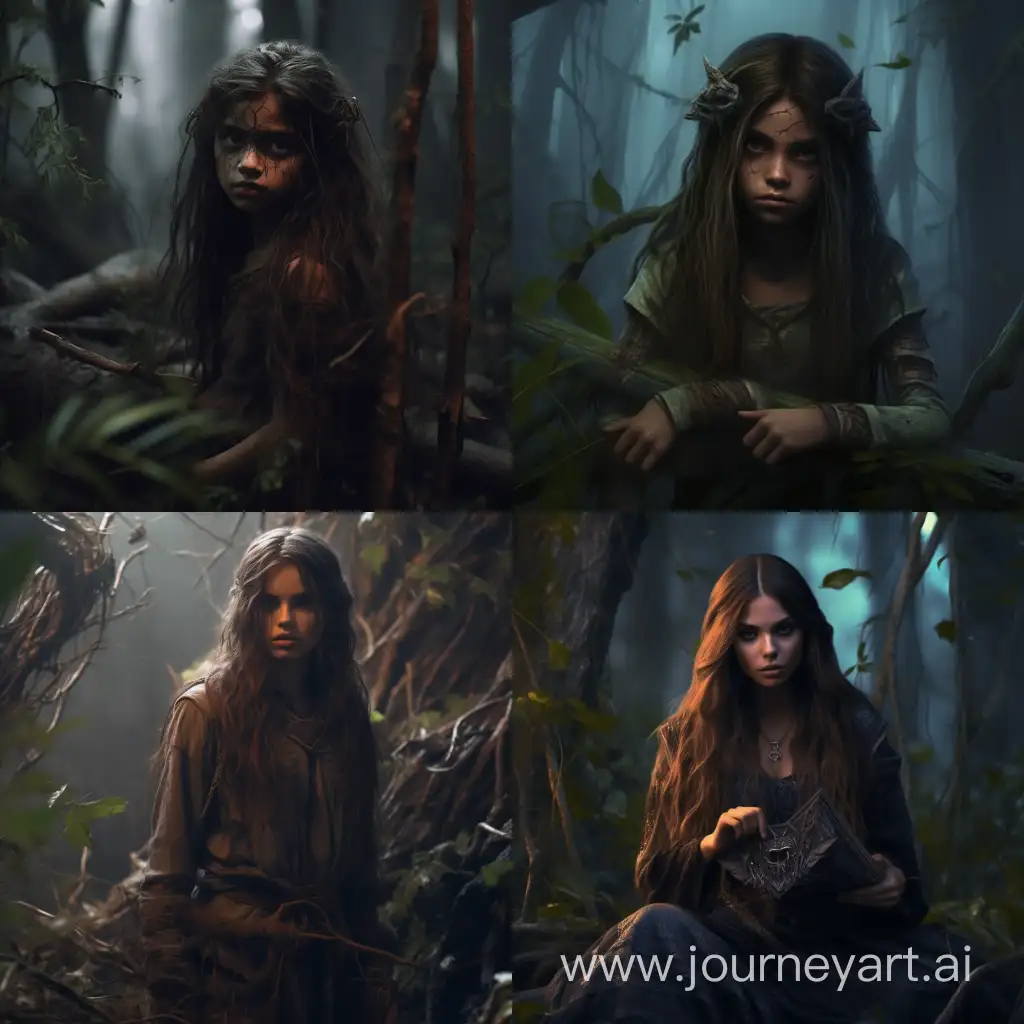 Enchanting-Druid-Girl-in-Demonic-Fantasy-Realm