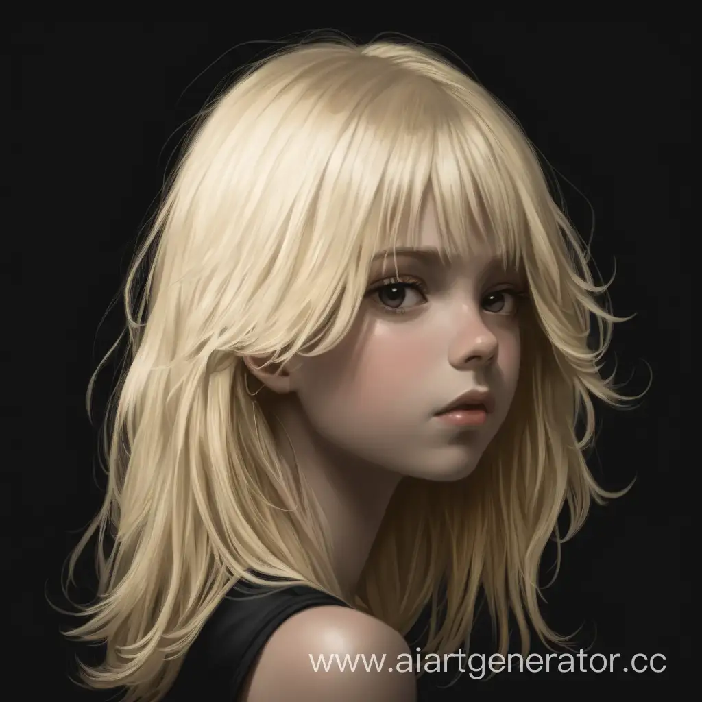 Blonde-Girl-Portrait-on-Dramatic-Black-Background