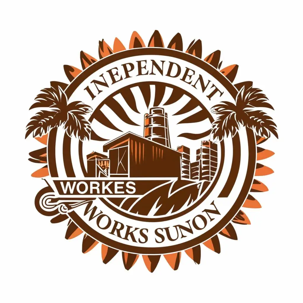 logo, PALM OIL FACTORY, with the text "INDEPENDENT WORKERS UNION", typography, be used in Legal industry