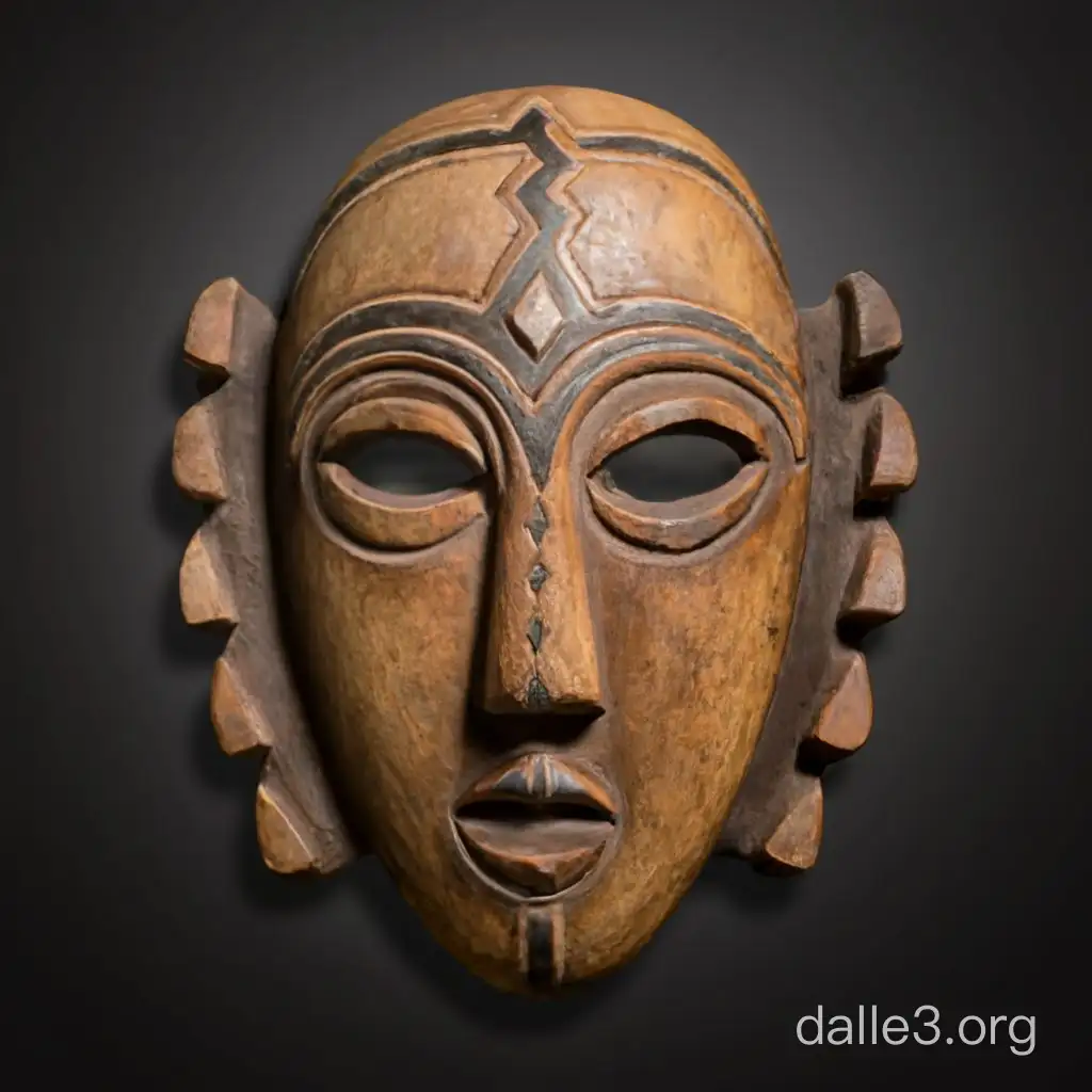 Vibrant African Mask with Tribal Patterns and Cultural Significance ...