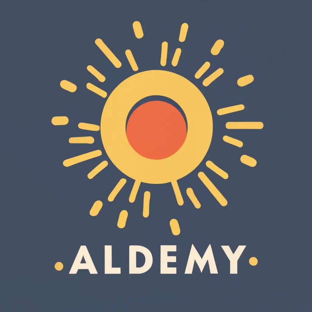 LOGO-Design-For-Aldemy-Modern-Suninspired-Typography-for-the-Technology-Industry