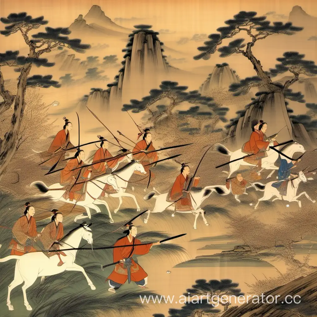 охота в древнем китае 
