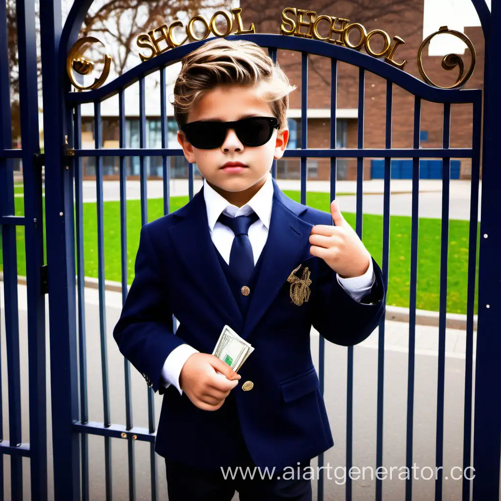 Affluent-Schoolyard-Encounter-of-a-Stylish-Youngster