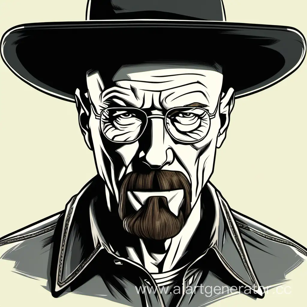 Walter-White-Wearing-a-Stylish-Black-Cowboy-Hat