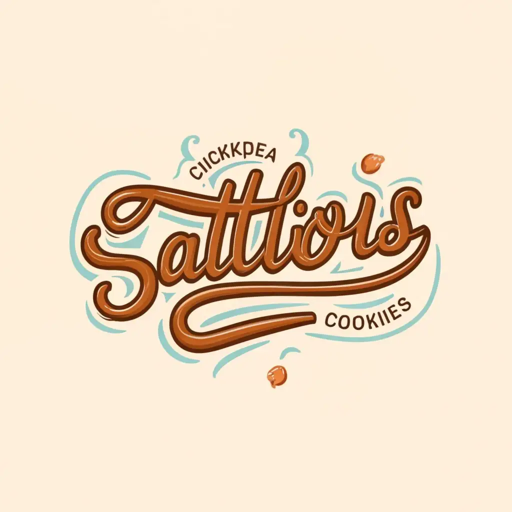 a logo design,with the text "sattulicious", main symbol:I am launching my brand which is Sattulicious. My product is cookies which are made of Sattu, a flour made from roasted chickpeas. So I need some logo design for my brand Sattulicious.,Moderate,clear background