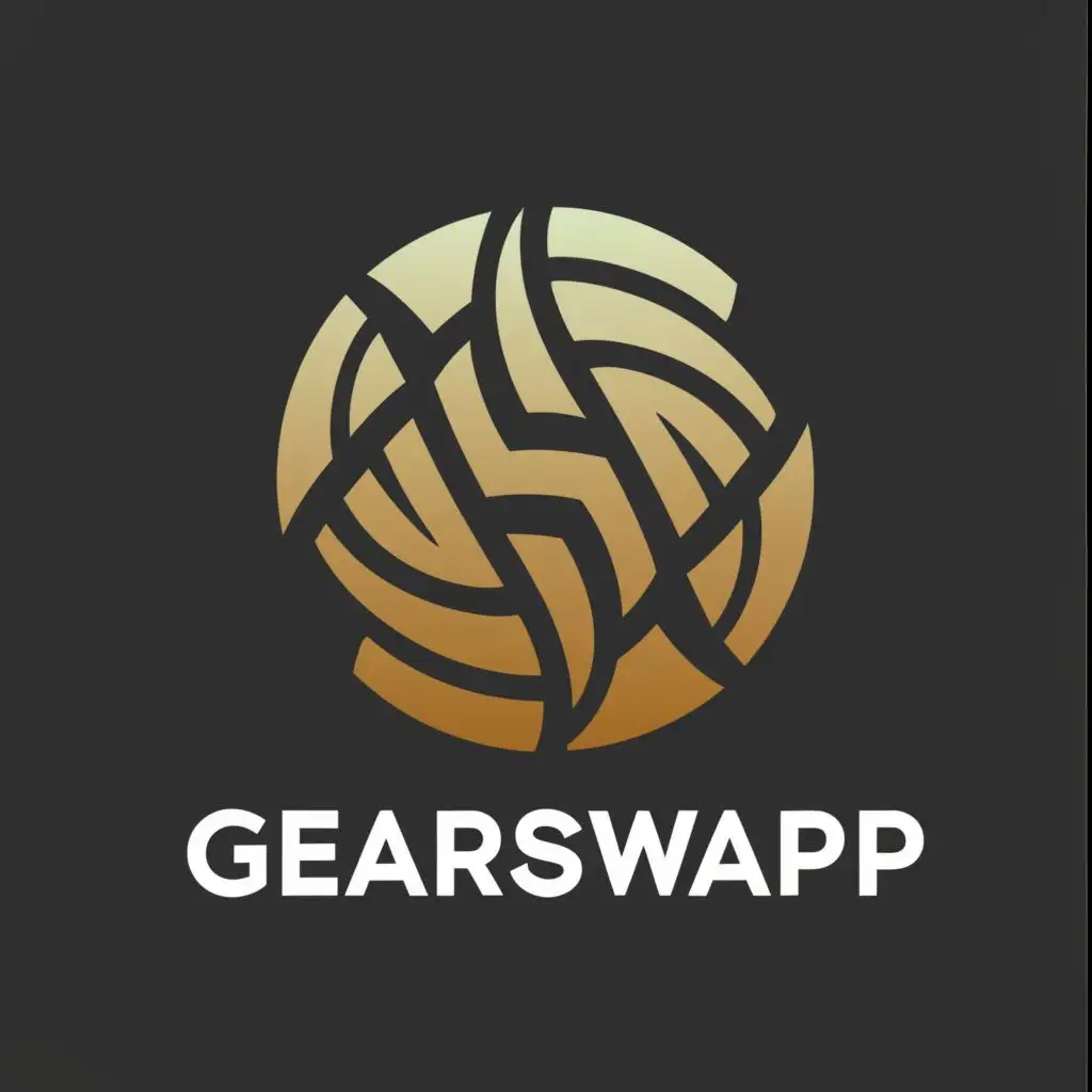 LOGO-Design-for-GearSwap-Energetic-Ball-Symbol-with-Modern-Typography-for-Sports-Fitness-Industry