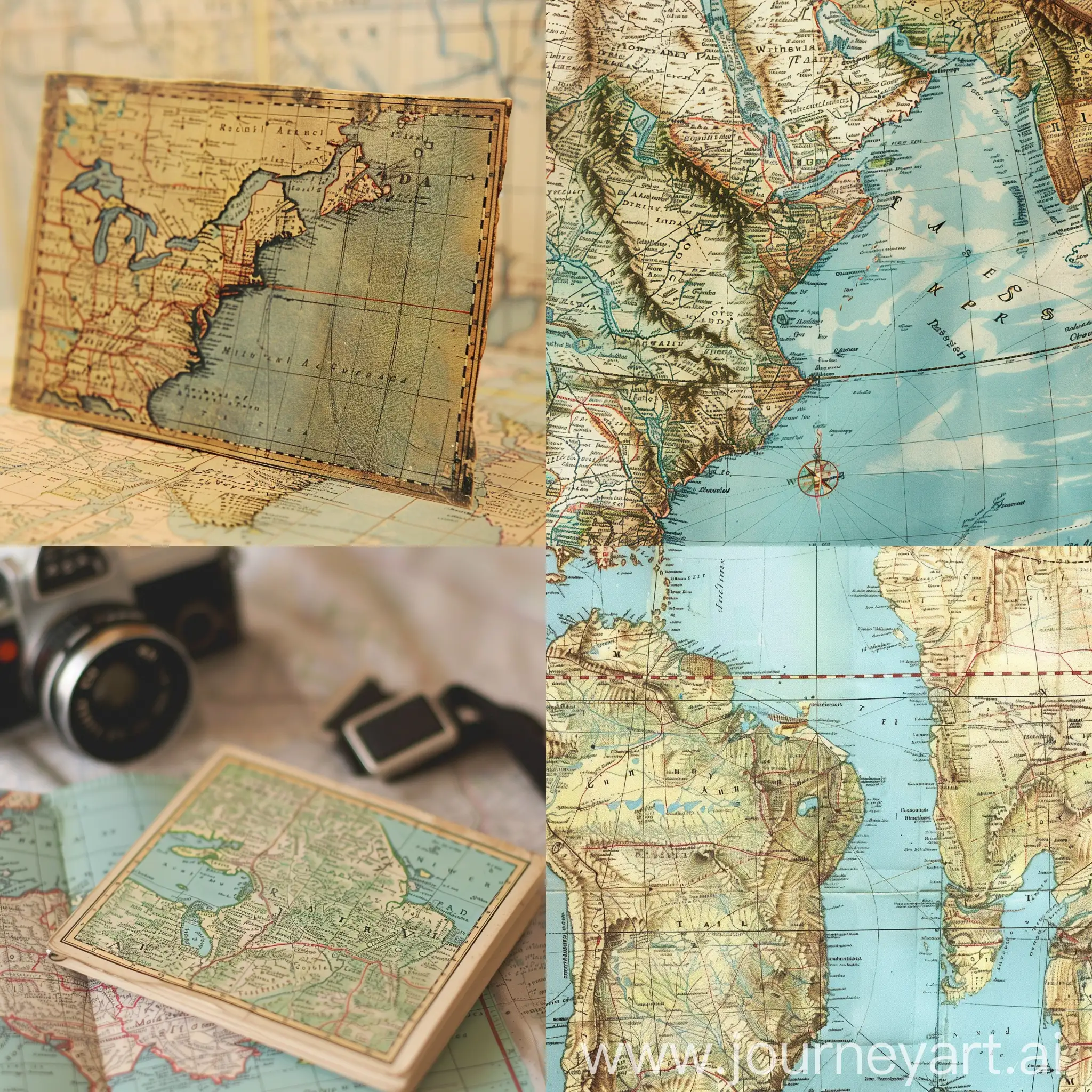 Nostalgic-Vintage-Map-Art-Personalized-Geographic-Coordinates-Design