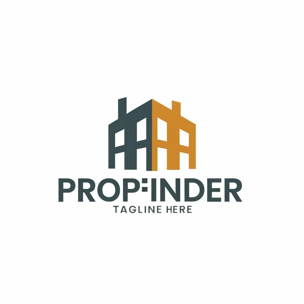 a logo design,with the text "Propfinder", main symbol:building,Moderate,be used in Real Estate industry,clear background