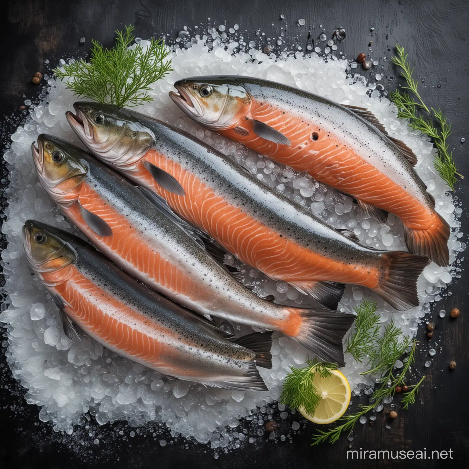 beautiful image of salmon fish