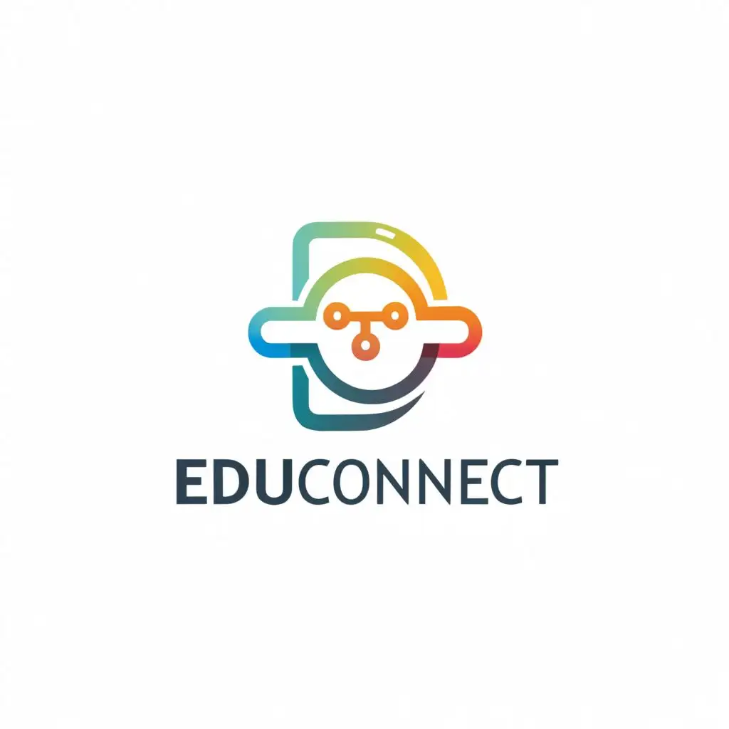 a logo design,with the text "Educonnect", main symbol:phone connecting to network,Moderate,be used in Internet industry,clear background