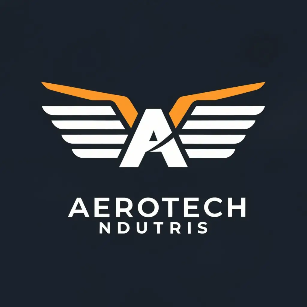 a logo design,with the text "AEROTECH INDUSTRIES", main symbol:AI,Moderate,clear background
