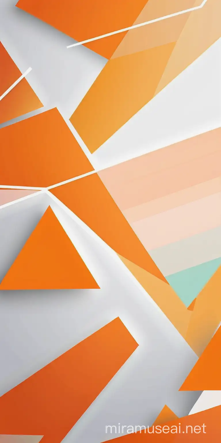 Elegant HighEnd Business Background with Fresh Orange Irregular Geometric Patterns