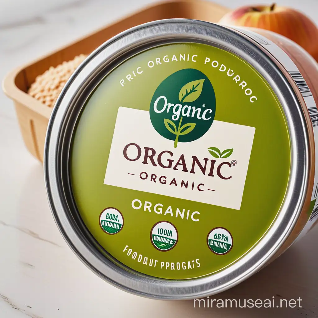 food product with a organic label on it