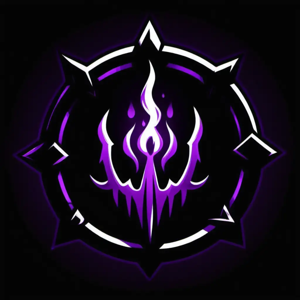 Enchanting Purple Dark Magic Icon in Colorful 2D Darkest Dungeon Style