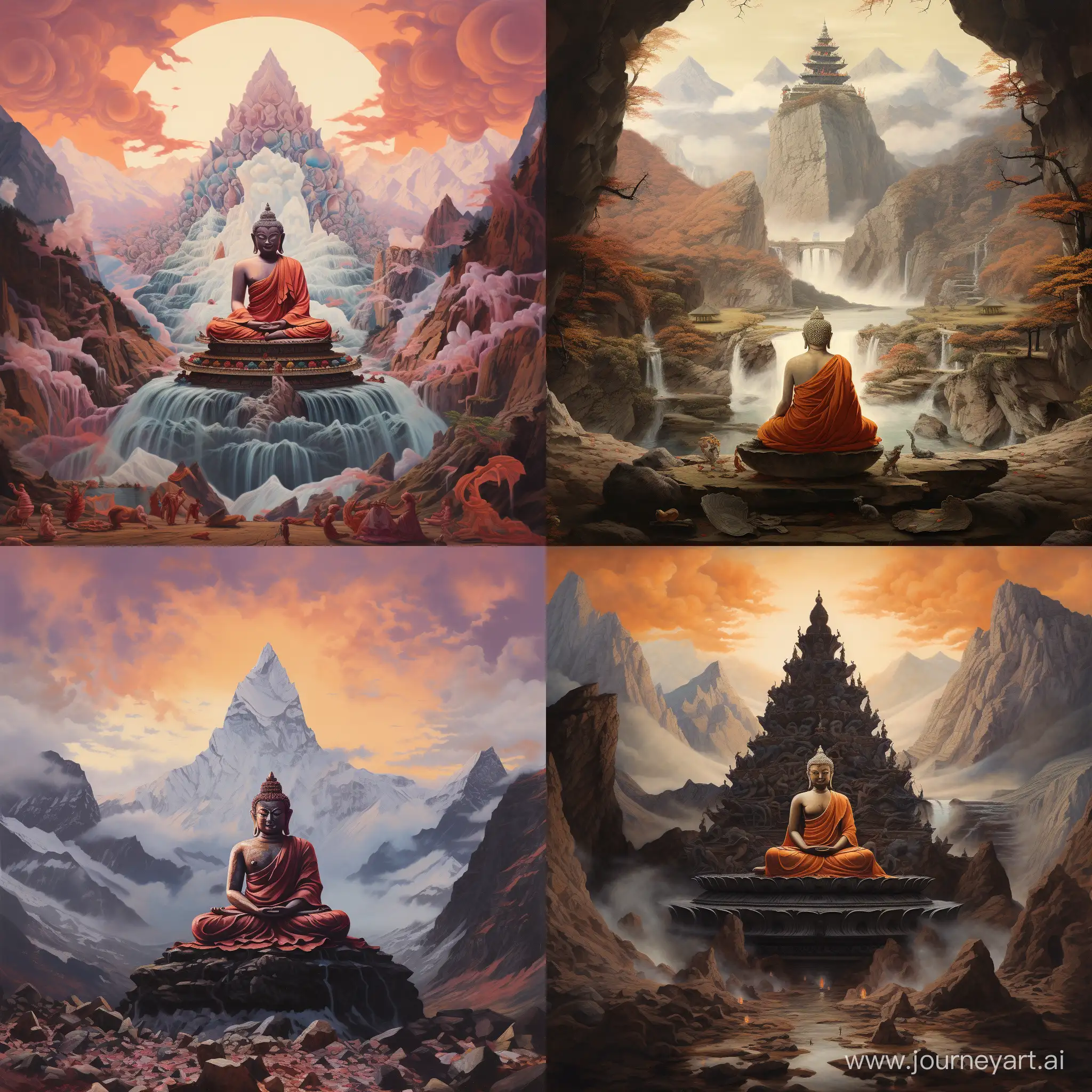 Serene-Buddha-Contemplating-on-Kailas-Mountain