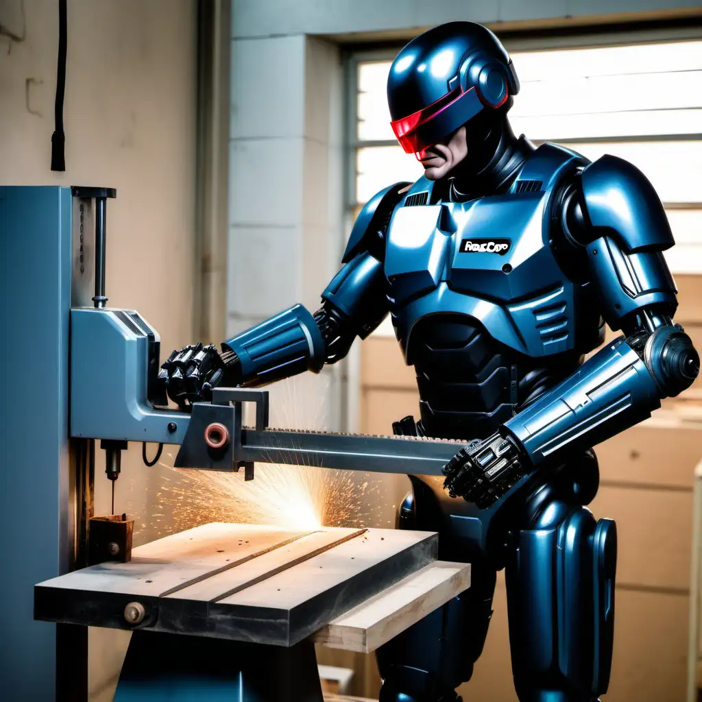 Robocop Precision Woodworking with Bandsaw