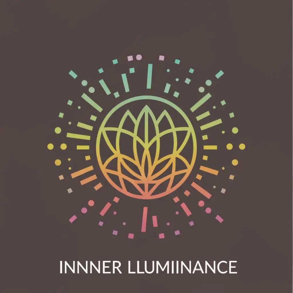 logo, Inner light, self-love, with the text "Inner Luminance", typography