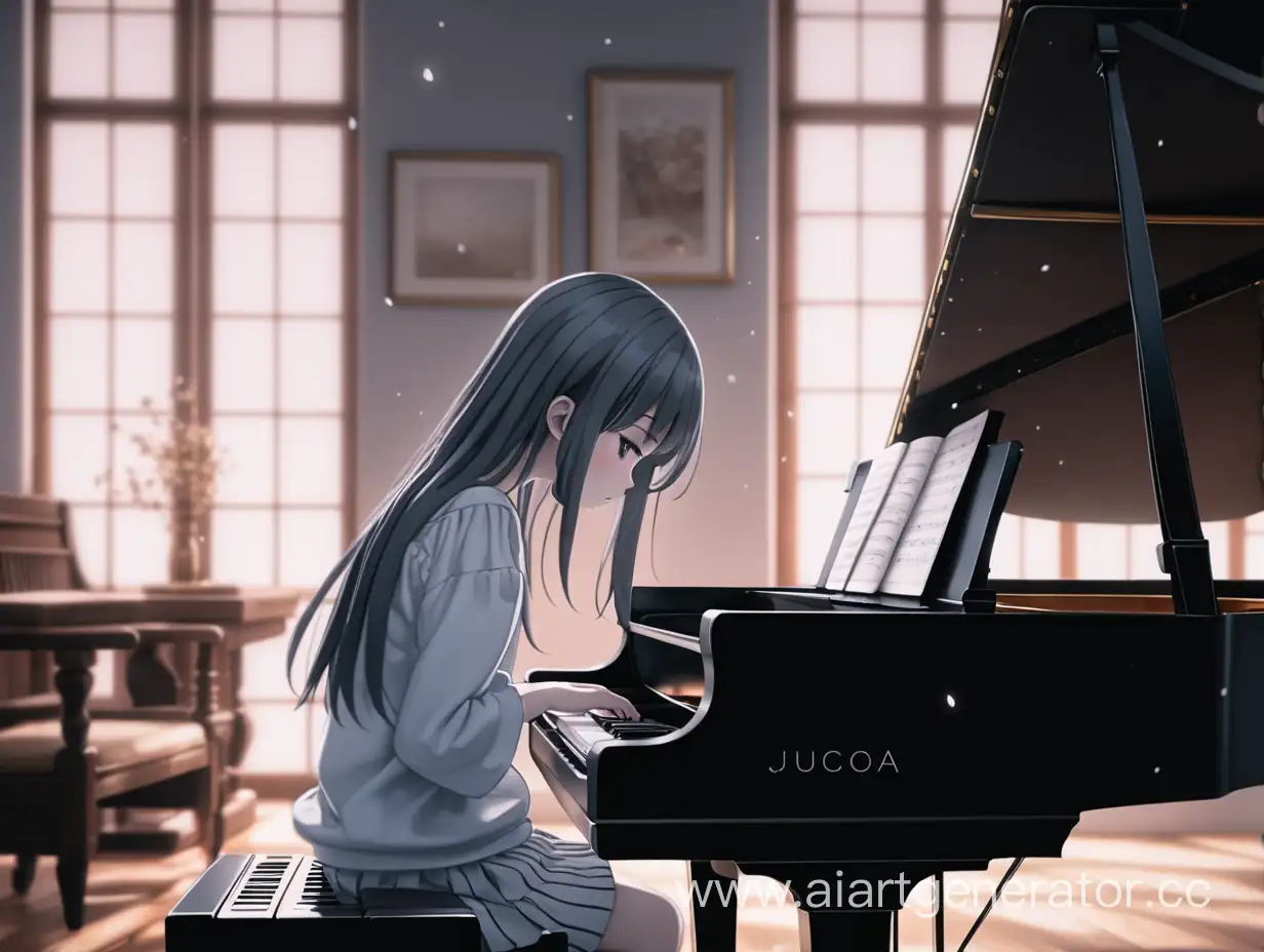 Sad-Anime-Girl-Playing-Piano