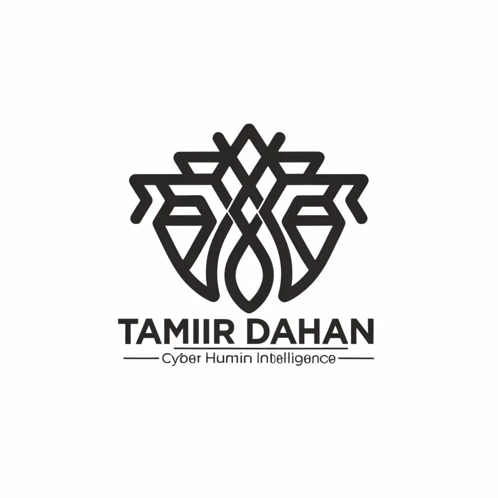 a logo design,with the text "Tamir Dahan 
 Cyber Humint  Intelligence", main symbol:Lozifer,complex,be used in Technology industry,clear background